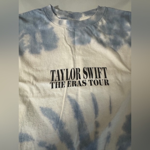 ERAS TOUR TAYLOR SWIFT official merch tie dye tank top grid size XS blue/white - Picture 4 of 6